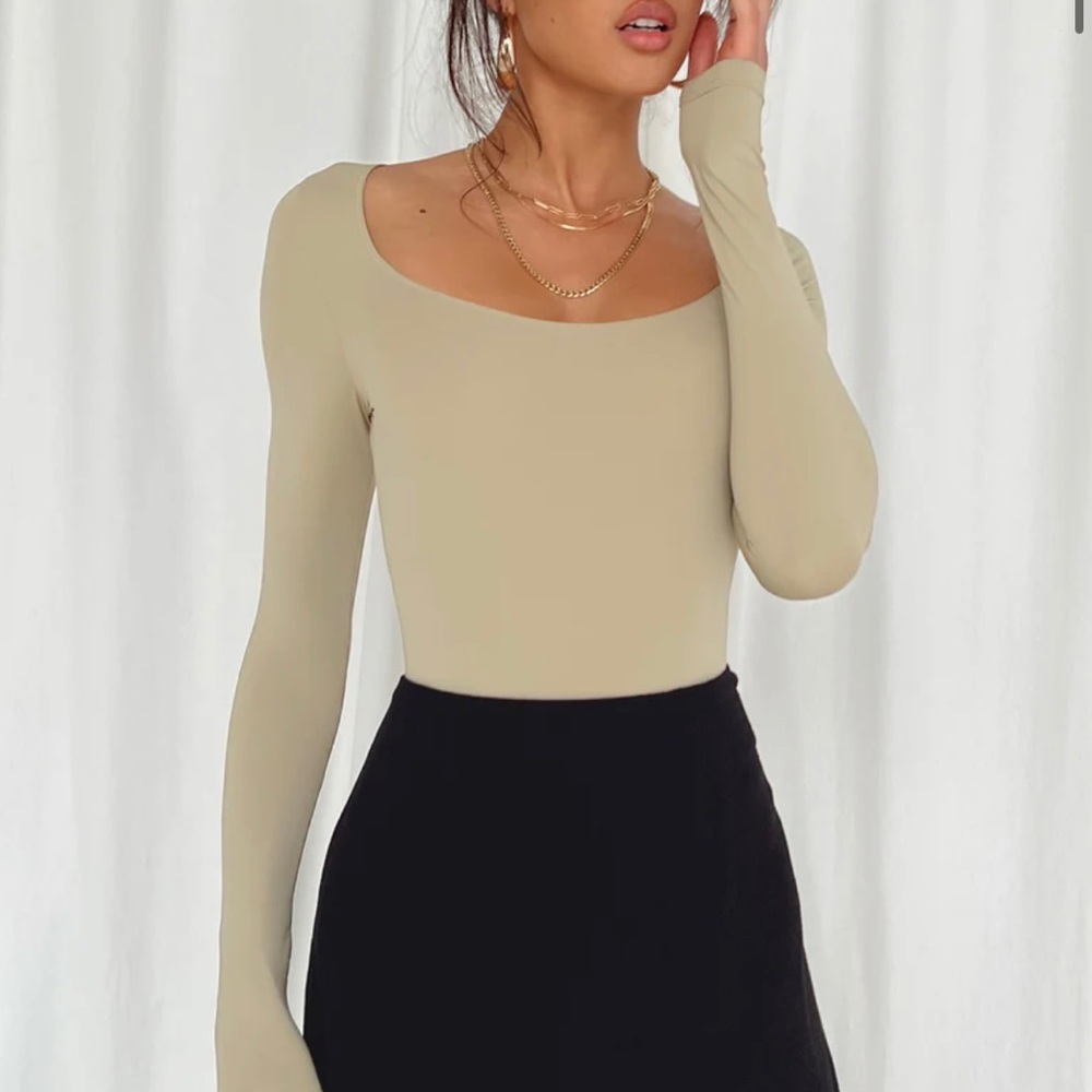 NWT PRINCESS POLLY MALLARD BODYSUIT BROWN